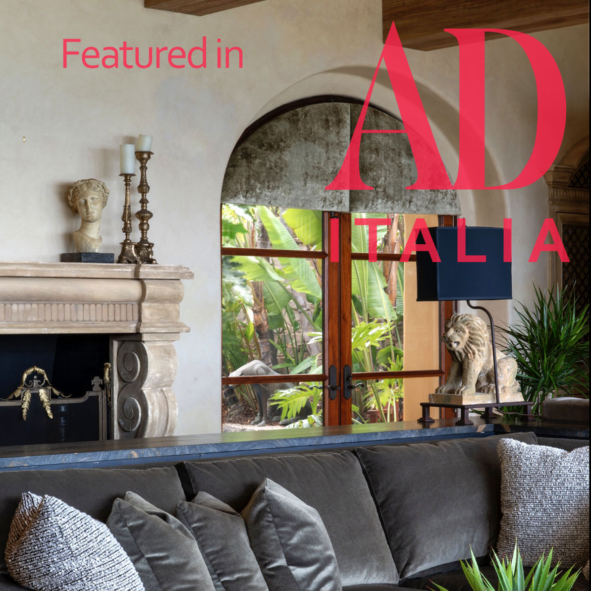 Architectural Digest Italia: Italian Style Villa on the Oceanfront in California